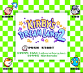 Colored title screen with the Super Game Boy frame