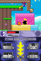 Meta Knight is launched from a cannon in Candy Mountain.