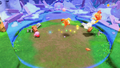 Kirby defeating some Awoofies in an ambush in Point of Arrival