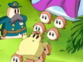 Mabel is abducted by the Waddle Dees on King Dedede's orders.