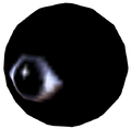 Dark Matter's model in the cutscene where it is expelled from Waddle Dee's body. The eye is normally not visible in-game.[1]
