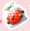 The Aqua Star strawberry daifuku in Kirby: The Strange Sweets Island
