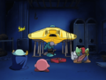 Meta Knight's soldiers working on the Starship