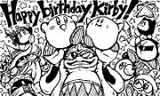 Artwork commemorating Kirby's 23rd birthday