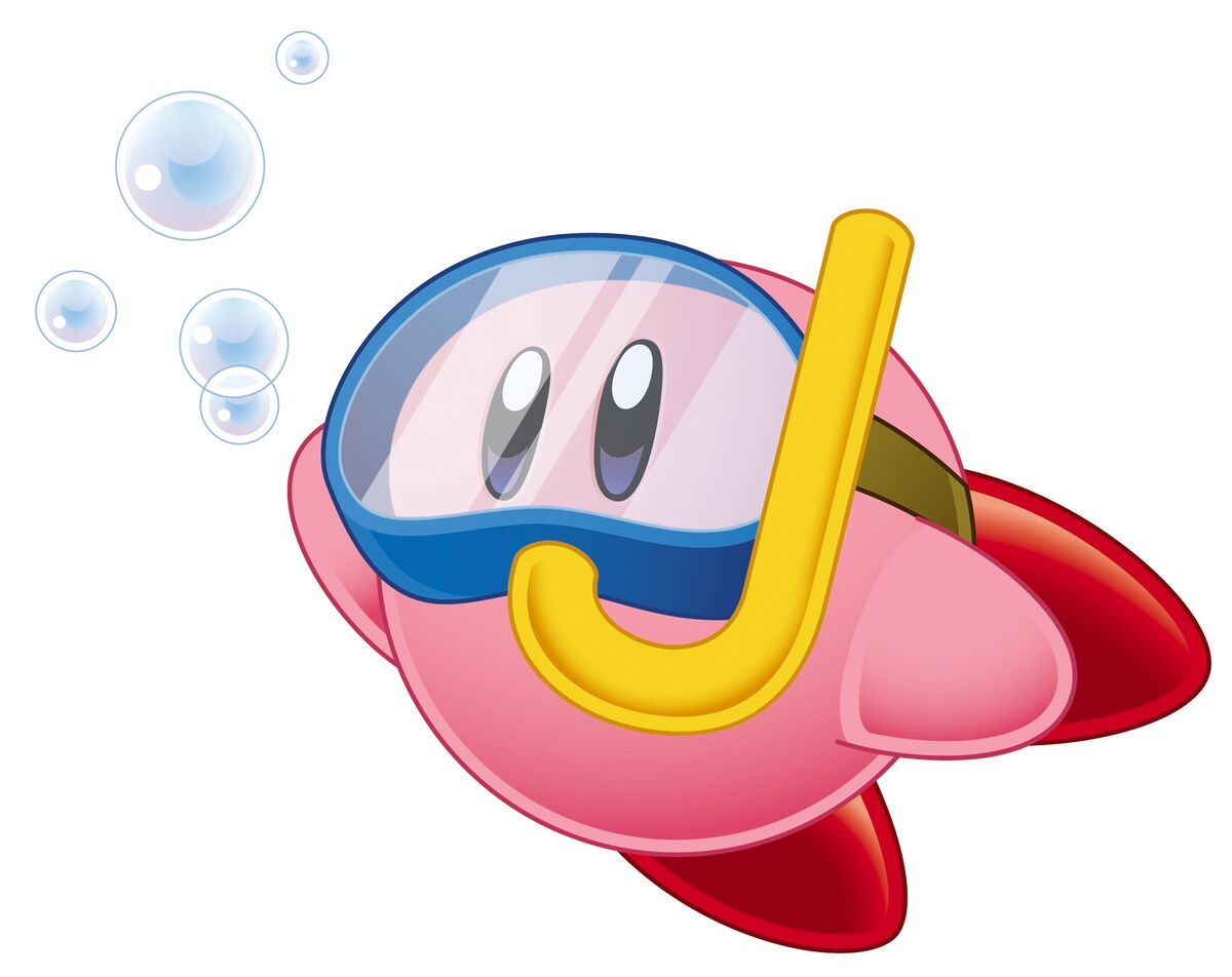 File:KSqS Kirby Swim artwork.jpg - WiKirby: it's a wiki, about Kirby!