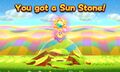 Kirby gets a Sun Stone out in the field
