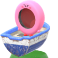 Figure of Ring Mouth Kirby on the boat