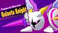 Galacta Knight's splash screen in Kirby Star Allies