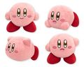 Four "Mochi Mochi" plushies of Kirby