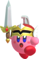Sword Kirby wearing the Hero Sword Hat