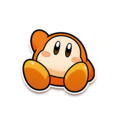 Waddle Dee 5 sticker, based on the Waddle Dee card artwork