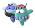 In-game artwork of Team Shimmy (Mr. Frosty & Mr. Floaty)