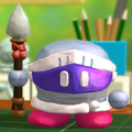Screenshot of Spear Cotta Knight's figurine from Kirby and the Rainbow Curse