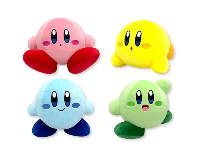 File:Kirby Multicolor Normal Plushies.jpg