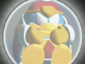 The Dedede Doll mimics the star-child from the end of 2001: A Space Odyssey.