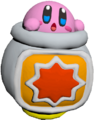 Kirby in the Cannon Figurine from Kirby and the Rainbow Curse