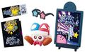 "Super Star" miniature set from the "Kirby Popstar Night Cinema" merchandise line, featuring Kirby on the Milky Way Wishes poster