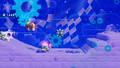 Magolor charges up his Magolor Cannon on the last two foes in the ambush.