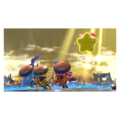 Heroes in Another Dimension credits picture from Kirby Star Allies, featuring the reformed Three Mage-Sisters waving goodbye to Kirby