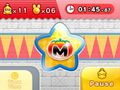 The lower screen during regular gameplay, showing the Dedede motif