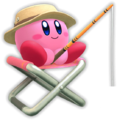 Artwork of Kirby fishing