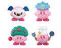 Capchara figurines from the "KIRBY MUTEKI! SUTEKI! CLOSET" merchandise line, featuring Ice Kirby