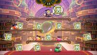 During Last Chance, Magolor looks for a number of golden tomes with a specific cover