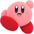 Posable plushie of Kirby from Starter Set A in the "Action Kirby" merchandise series, with detachable velcro limbs