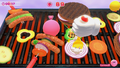 Screenshot of gameplay on the second layout for the BBQ stage
