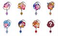 Second set of Kirby-themed connectable rubber straps, featuring Ice Kirby