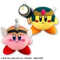 Plushies of Sword Hero and Hammer Lord from "Kirby Copy Ability Selection" merchandise line