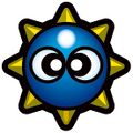 Artwork of the Gold Spike item from Kirby Air Ride