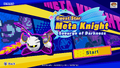 Title screen for Guest Star Meta Knight: Scourge of Darkness in Kirby Star Allies