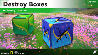 Destroy 12 boxes!