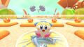 Screenshot of Kirby with the Magolor costume and a white color