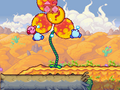 A Spinwheel Flower is destroyed by the Kirbys.