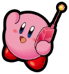 KPR Kirby on the Phone Sticker.png