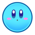 Blue Kirby's icon from Kirby's Return to Dream Land Deluxe