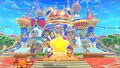 Souvenir Shop Waddle Dee can be seen in the background of this Merry Magoland screenshot.