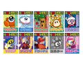 Set of various "Enemy Character Grand Prix" postcards, featuring Waddle Dee