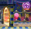 Kirby having his Ninja ability returned to him via a Copy Essence after passing through the second of a pair of gates
