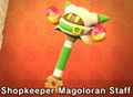 The Shopkeeper Magoloran Staff in Super Kirby Clash