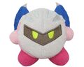 Plushie of Kirby dressed as Meta Knight from the "KIRBY MUTEKI! SUTEKI! CLOSET" merchandise line