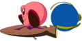 Kirby riding the Rocket Star