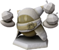 Stone sculpture of Shopkeeper Magolor from Kirby Star Allies