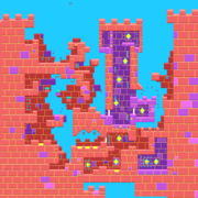 KENOUT - An unknown castle level with bright colors.
