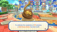 The Gooey statue unlocked on completion of 20 Missions
