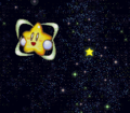 Mr. Star can be seen traveling through space while the credits start to roll
