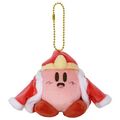 Plushie of Kirby dressed as King Dedede from the "Kirby of the Stars PUPUPU FRIENDS" merchandise line, manufactured by San-ei