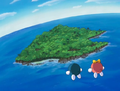 Fololo & Falala surveying the deserted island they have found themselves on